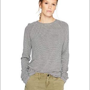 NWT Monrow Stripe Raglan Lounge Top